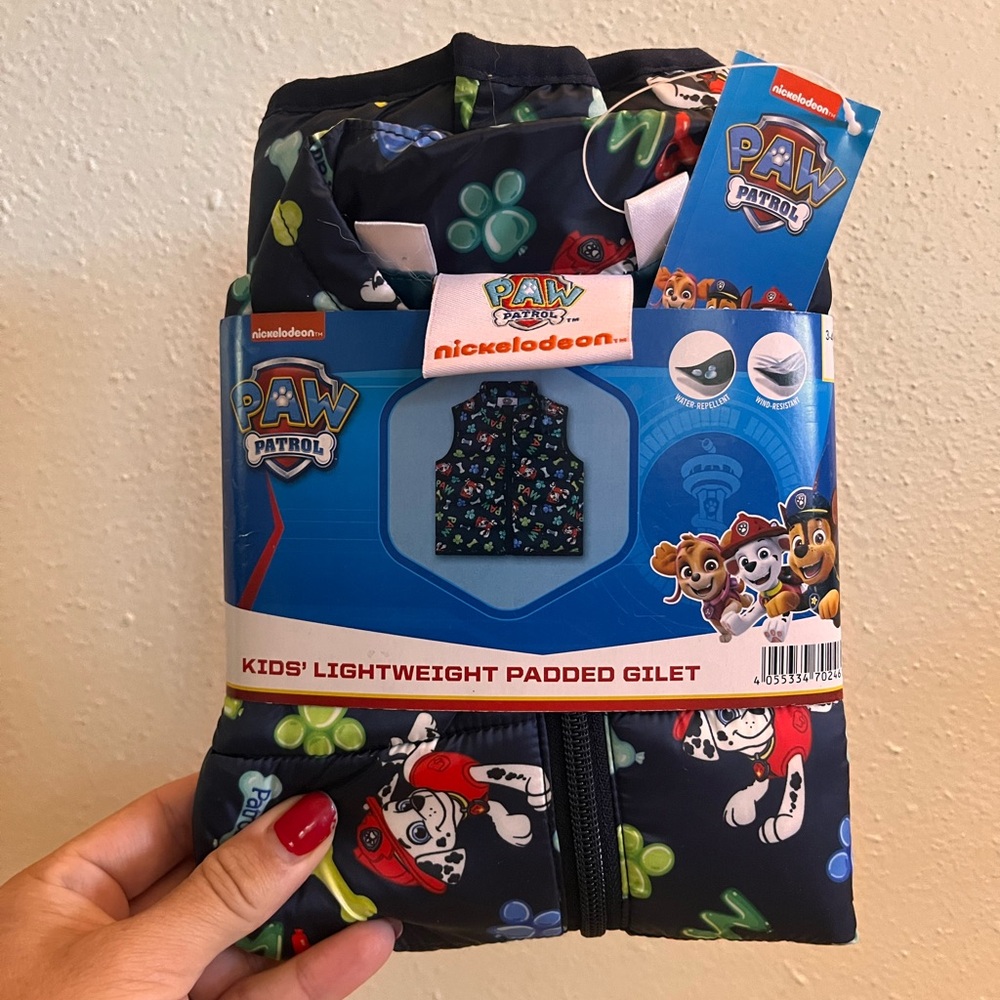 NEW Paw Patrol Puffer Vest